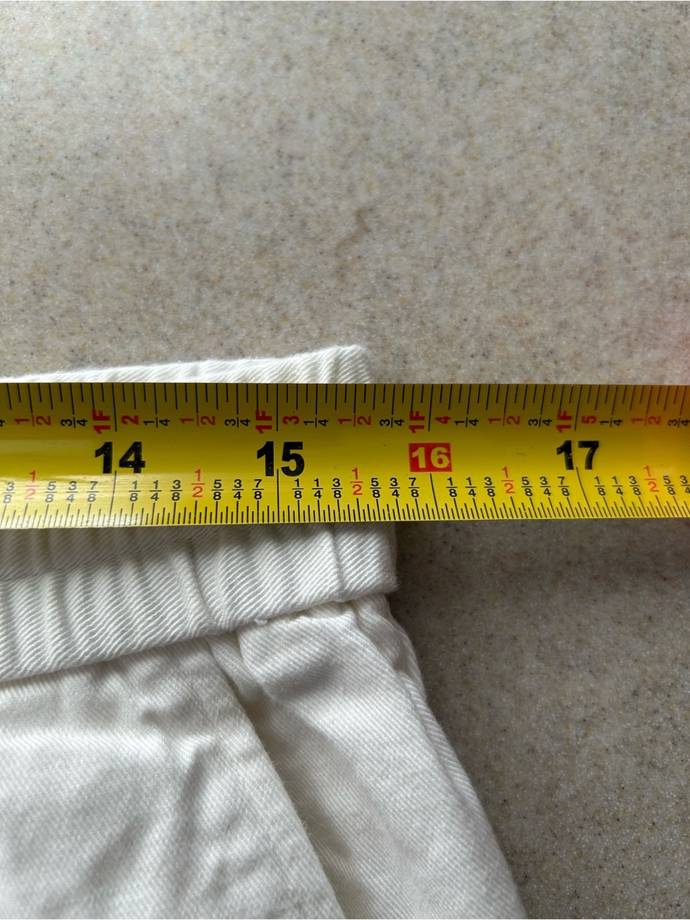 COS Linen Blend Pull On Pants Sz 8 3 Pocket Casual Straight White Resort Beachy - Picture 6 of 8